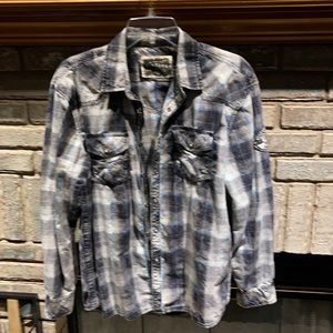 BKE Vintage by Buckle Plaid button-up Shirt